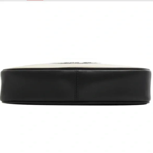 MICHAEL MICHAEL KORS Fulton Sport Large Canvas Crossbody Bag - Black & White - Picture 3 of 13